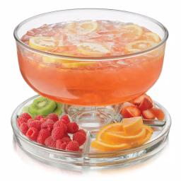 Libbey Selene 2-Piece 6-in-1 Versatile Glass Server and Appetizer Tray Set thumbnail 5