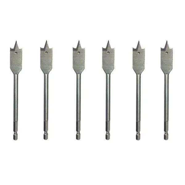 Drill America DMS Series Carbon Steel Spade Drill Bit Set, 6-Piece