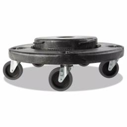 Rubbermaid Commercial Products Rubbermaid Brute Quiet Trash Can Dolly with Non-Marking Red Casters thumbnail 1