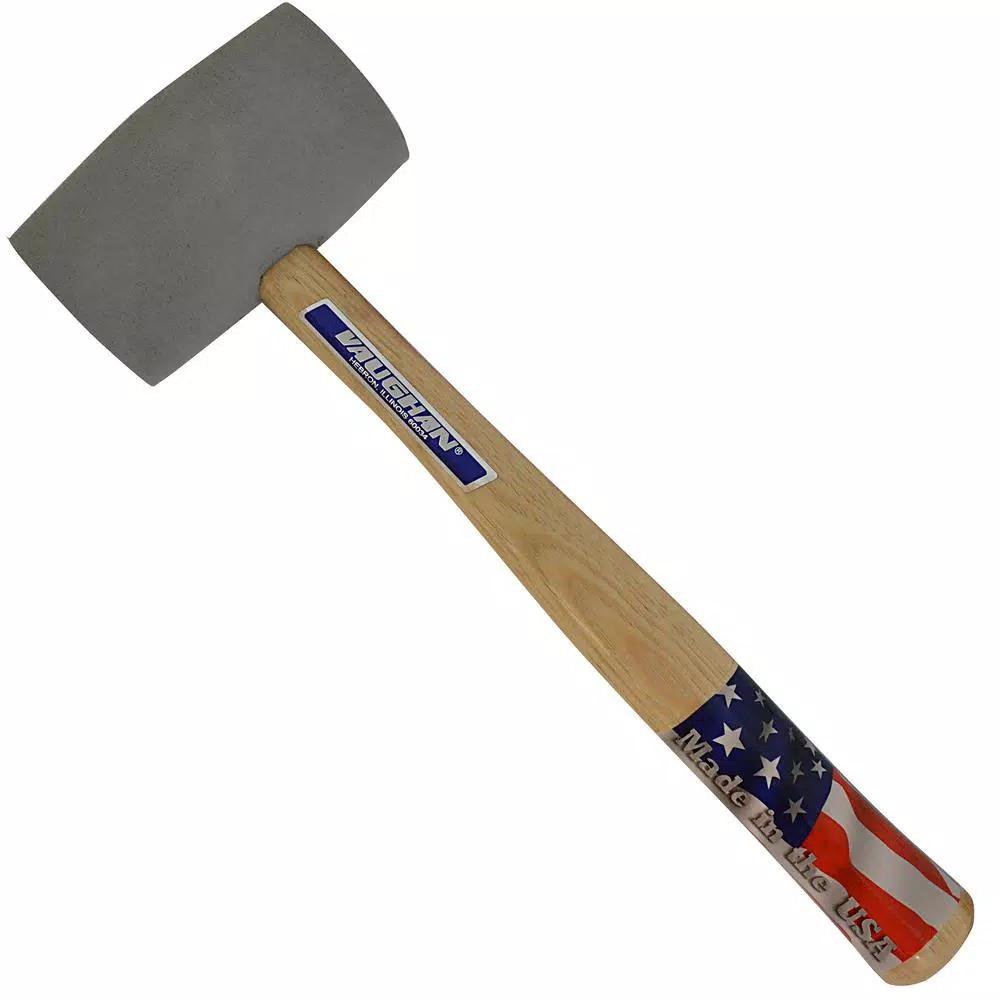 Vaughan RM18DB 18 oz. Non-Marring Rubber Dead Blow Mallet with Hickory Handle