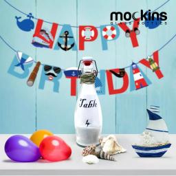 Mockins 17 oz. Glass Bottles with Swing Top Stoppers, Funnel, Brush, and Gold Marker (Set of 12) thumbnail 6