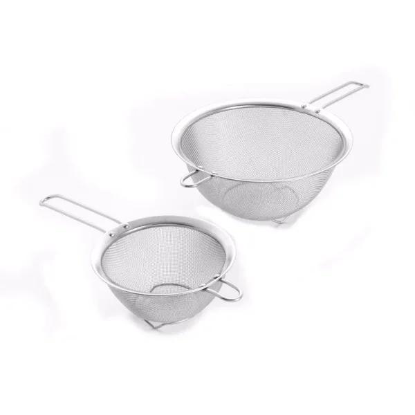 ExcelSteel 9 in. Stainless Steel Mesh Strainer with Long Riveted Handle