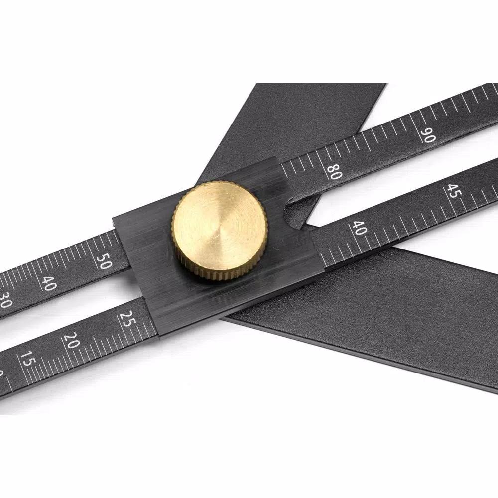 WEN 0.5 in. Aluminum Miter Saw Bevel Gauge and Corner Angle Finder
