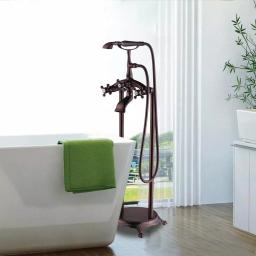 Vanity Art 40 in. Single-Handle Claw Foot Tub Faucet with Hand Shower, Oil Rubbed Bronze thumbnail 2