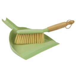 Home Basics Bliss Collection Green Bamboo Broom and Dustpan Set, 8.62 in. thumbnail 4
