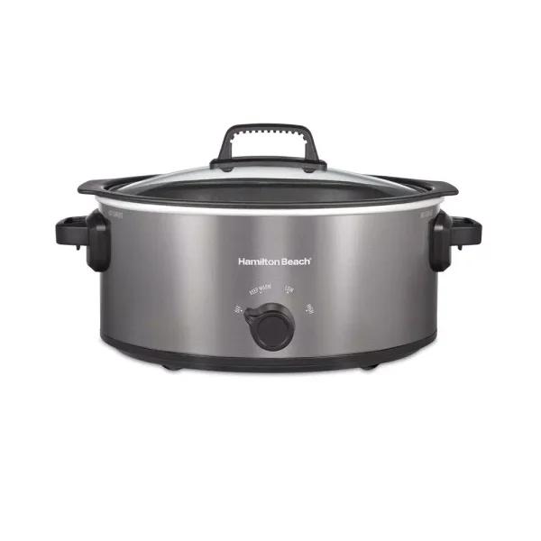 Hamilton Beach 6 Qt. Stovetop Sear and Cook Slow Cooker, Stainless Steel