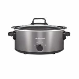 Hamilton Beach 6 Qt. Stovetop Sear and Cook Slow Cooker, Stainless Steel thumbnail 1