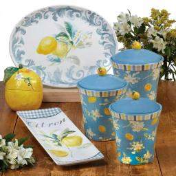 Certified International Citron 16 in. Stoneware Rectangular Platter, Multi-Colored Lemon Design thumbnail 2