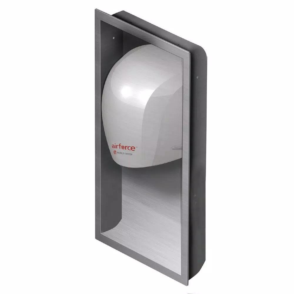 World Dryer Corporation World Dryer Airforce Recess Kit - Brushed Stainless Steel - ADA Compliant Upgrade
