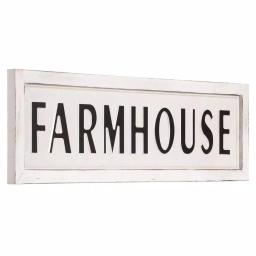 Pinnacle Rustic White Farmhouse Tin Enamel Decorative Wall Sign, 38 in. x 11.25 in. thumbnail 3