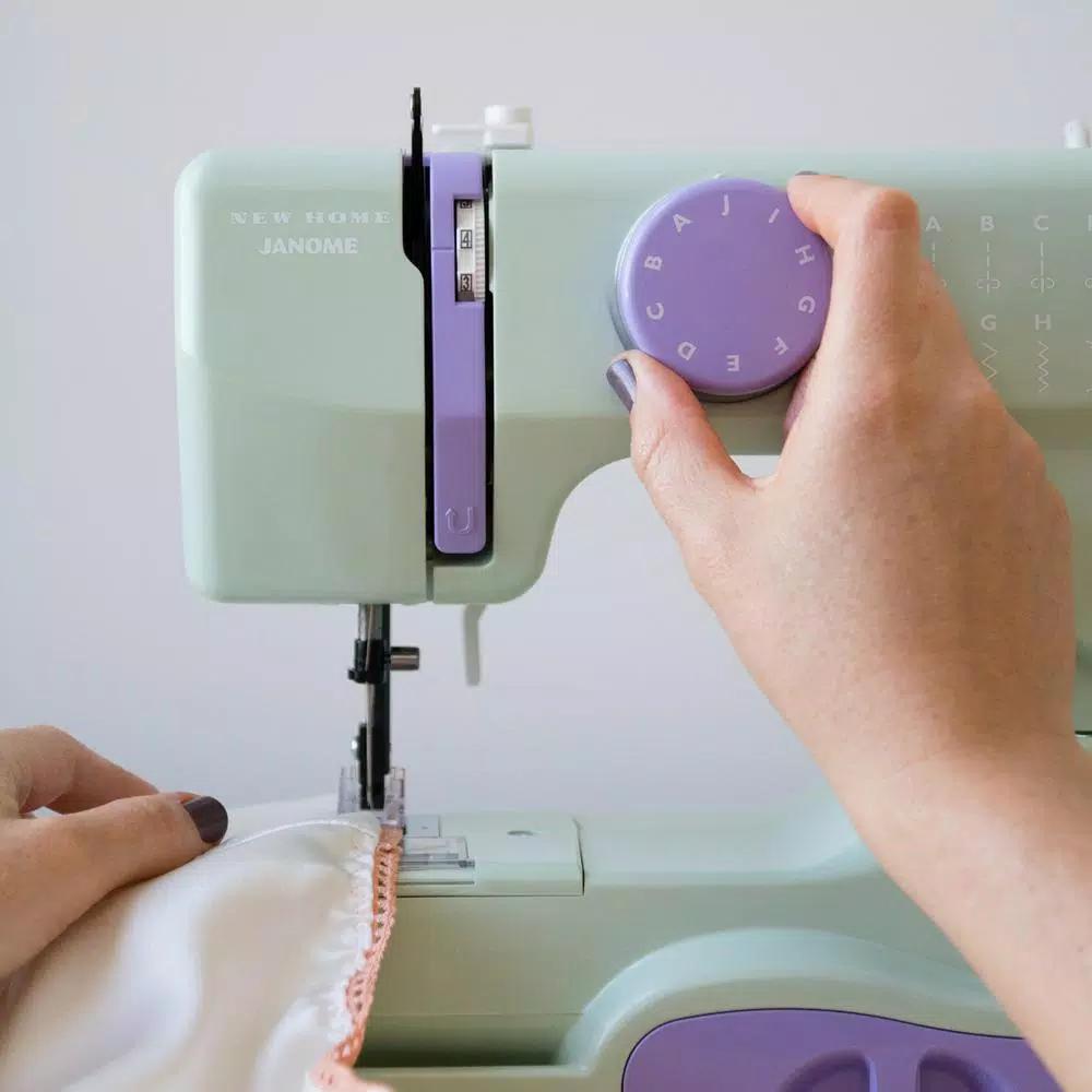 Janome Compact 10-Stitch Sewing Machine - Mystical Green