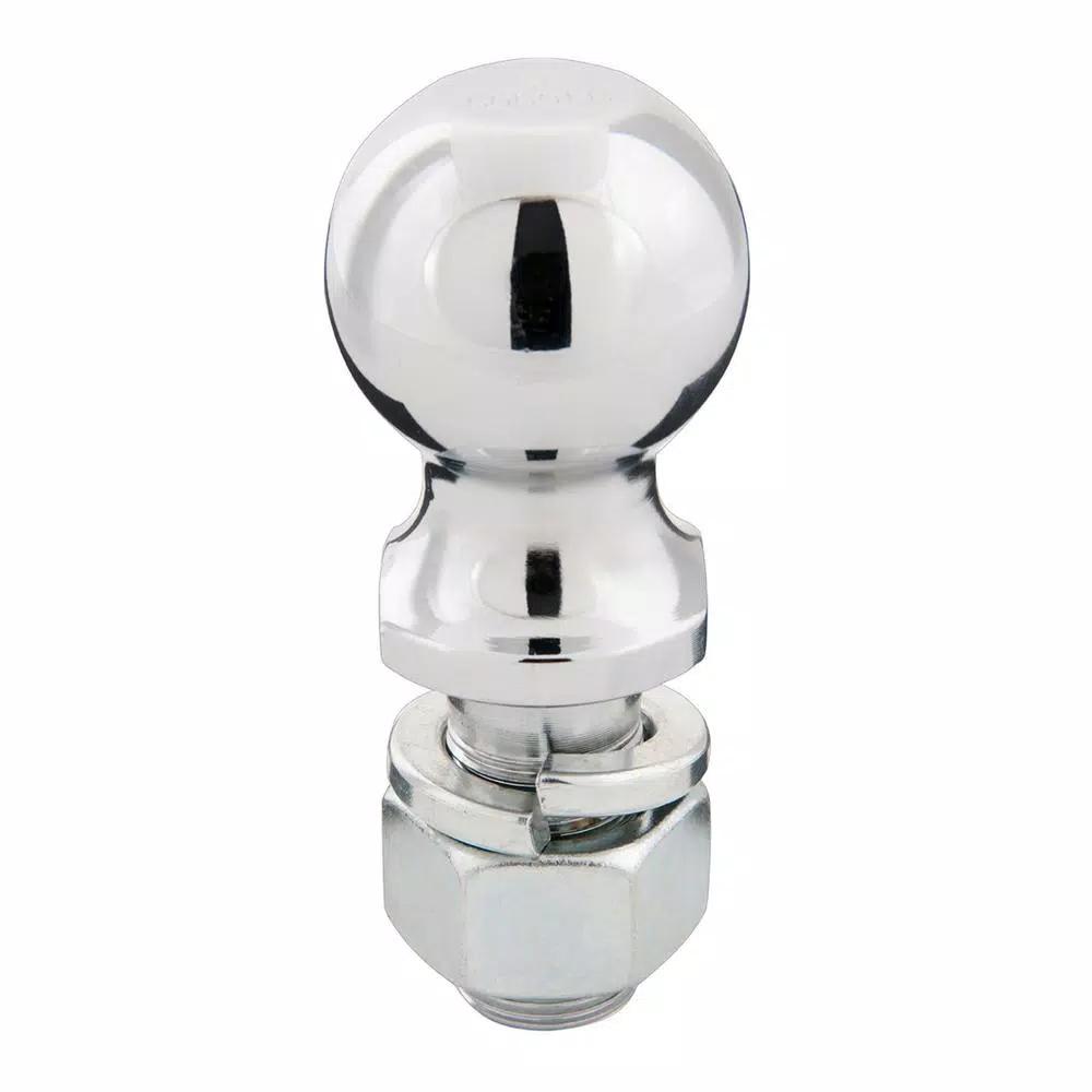 TowSmart 2 in. Chrome Hitch Ball, 5,000 lb. Capacity, 1 in. x 2 in. Shank