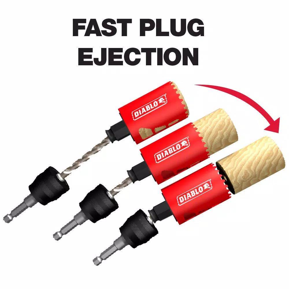 DIABLO 5 in. Bi-Metal Hole Saw with Snap-Lock Plus Mandrel Compatibility