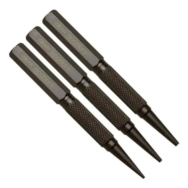 Dasco Pro 3-Piece Nail Setter Kit, High Carbon Steel Countersinking Tool Set