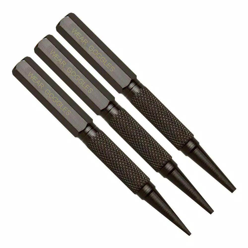 Dasco Pro 3-Piece Nail Setter Kit, High Carbon Steel Countersinking Tool Set