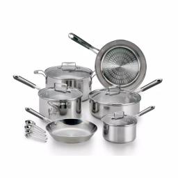 T-fal Performa Pro 14-Piece Stainless Steel Nonstick Cookware Set with Techno Release Interior thumbnail 1