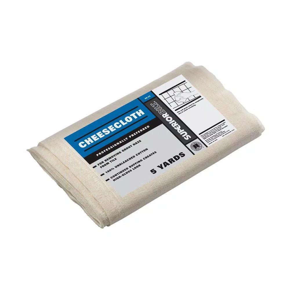 Custom Building Products SuperiorBilt 5-Yard Cotton Cheesecloth Pack for Tile Polishing and Grout Haze Removal