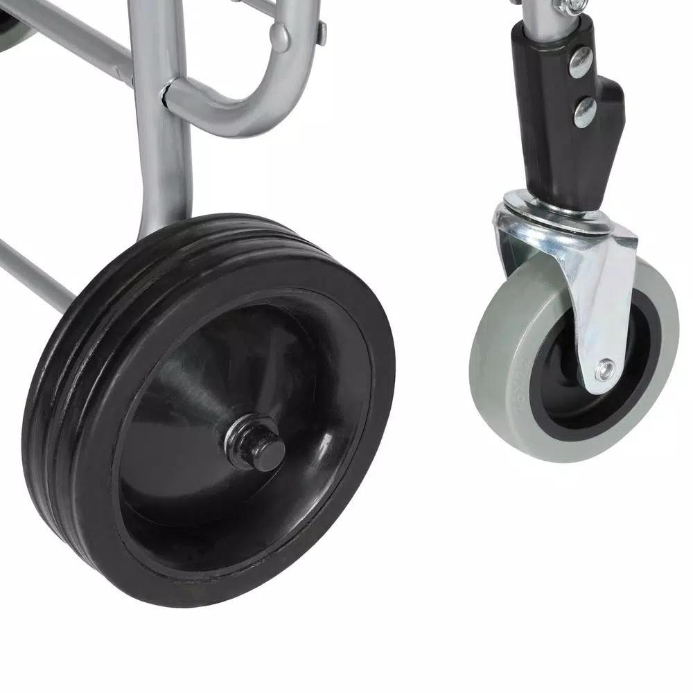 Polder Superlight Shopping Cart, Lightweight Aluminum Grocery & Utility Cart with 360° Swivel Wheels