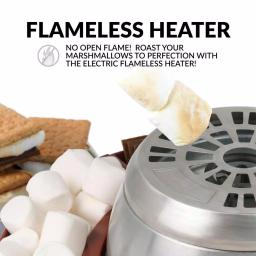 Nostalgia LSM400 Electric Stainless Steel S'mores Maker, Brown thumbnail 4