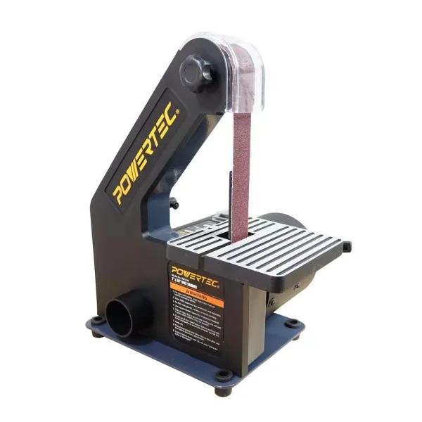 POWERTEC 1 in. x 30 in. Belt Sander, 1/3 HP, Benchtop Woodworking Tool