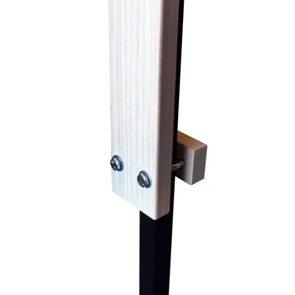 Cardinal Gates Large Wrought Iron Mounting Kit, Unfinished Solid Wood, 28 in. H x 3 in. W