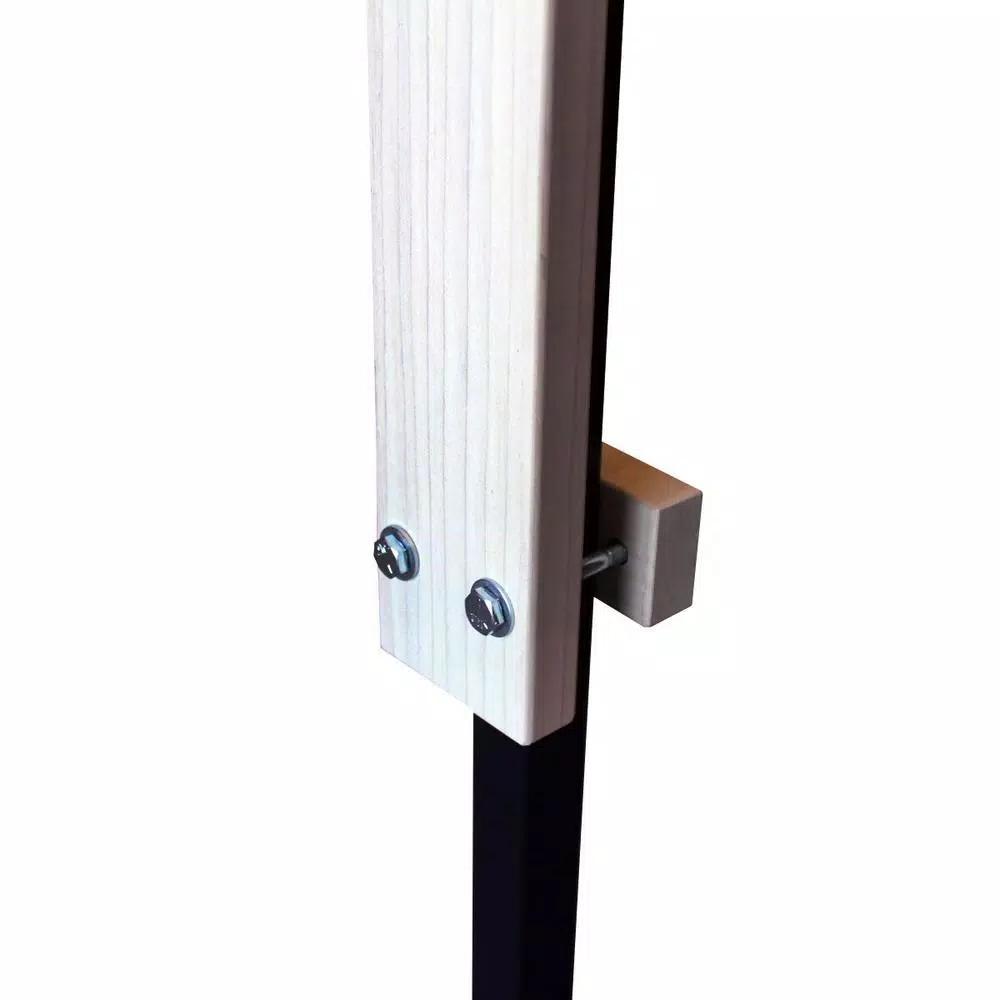 Cardinal Gates Large Wrought Iron Mounting Kit, Unfinished Solid Wood, 28 in. H x 3 in. W