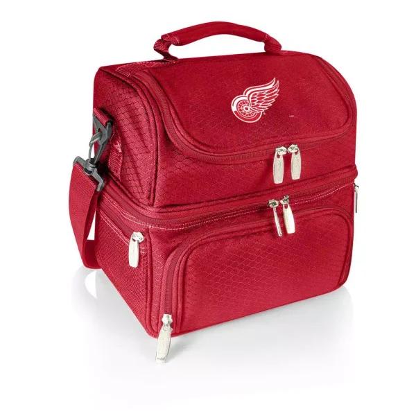 Picnic Time Pranzo Detroit Red Wings Red Insulated Lunch Bag and Picnic Tote with Flatware Set