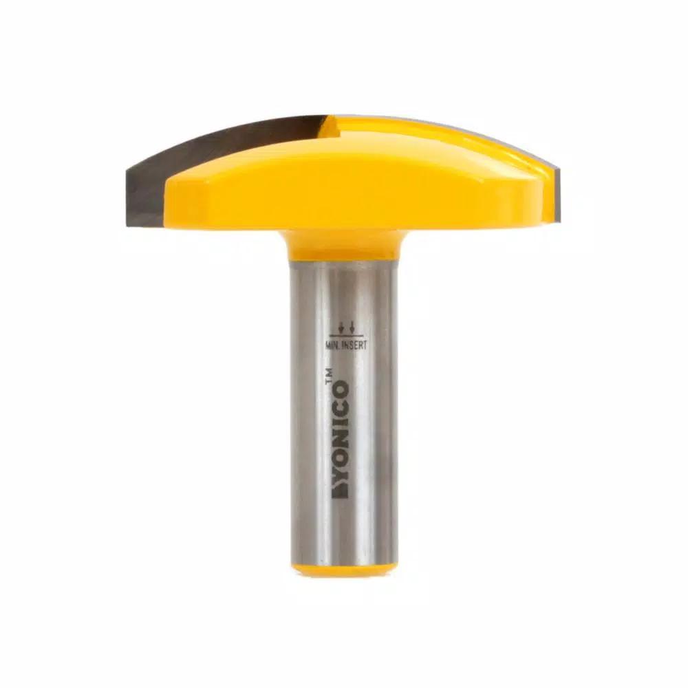 Yonico 2 in. Radius Horizontal Crown Router Bit, 1/2 in. Shank, Carbide Tipped