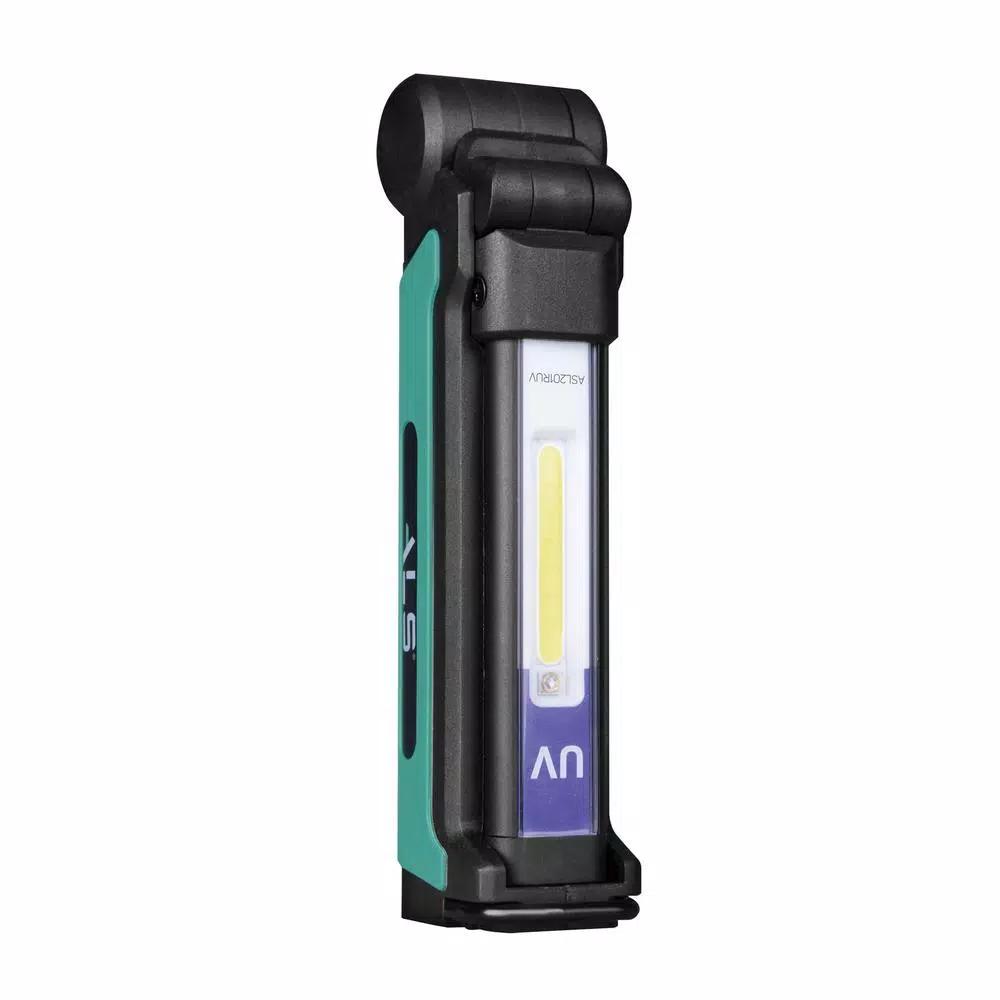 Advanced Lighting Systems ALS 200 Lumens LED Rechargeable Ultra-Thin Foldable Work Light with UV Inspection Mode