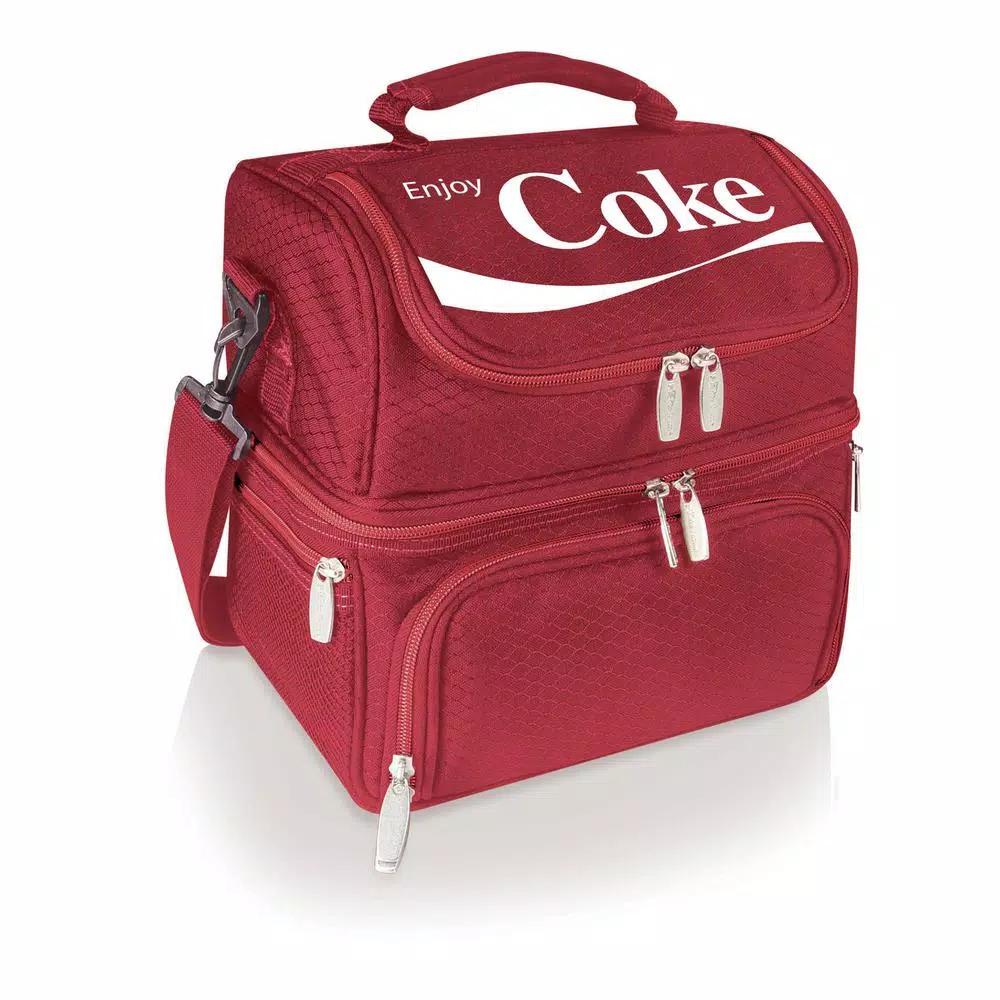 ONIVA Coca-Cola Pranzo 3 Qt. 8-Can Insulated Lunch Tote Cooler Bag with Utensils - Red