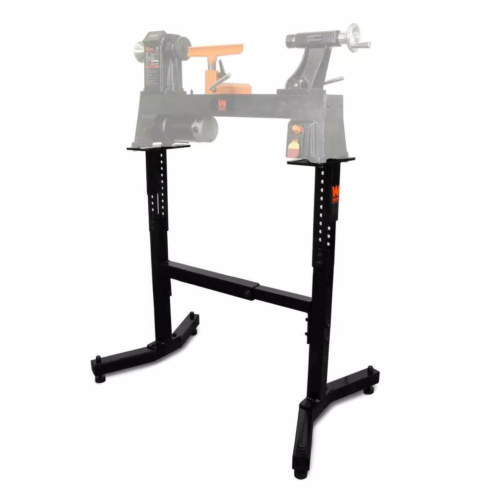 WEN Height and Length Adjustable Steel Lathe Stand, 225 lb. Capacity