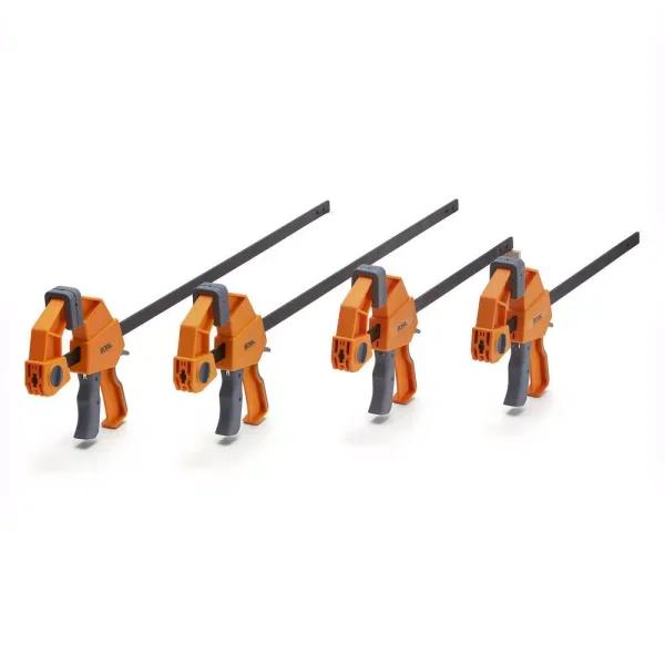 BORA Heavy-Duty 4-Piece Pistol Grip Clamp Set, 12 in. and 24 in.