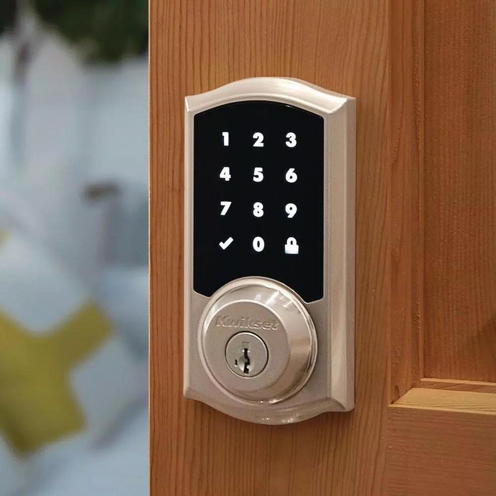 Kwikset SmartCode 916 Z-Wave Smart Deadbolt with SmartKey Security, Satin Nickel