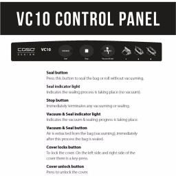 Caso VC 10 Stainless Steel Food Vacuum Sealer with Food Management App and 2 Vacuum Rolls thumbnail 6