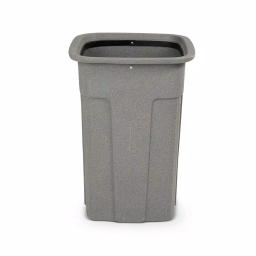 Toter Slimline 35 Gallon Graystone Rectangular Trash Can thumbnail 3