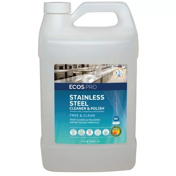ECOS Pro Stainless Steel Cleaner and Polish, 128 oz.