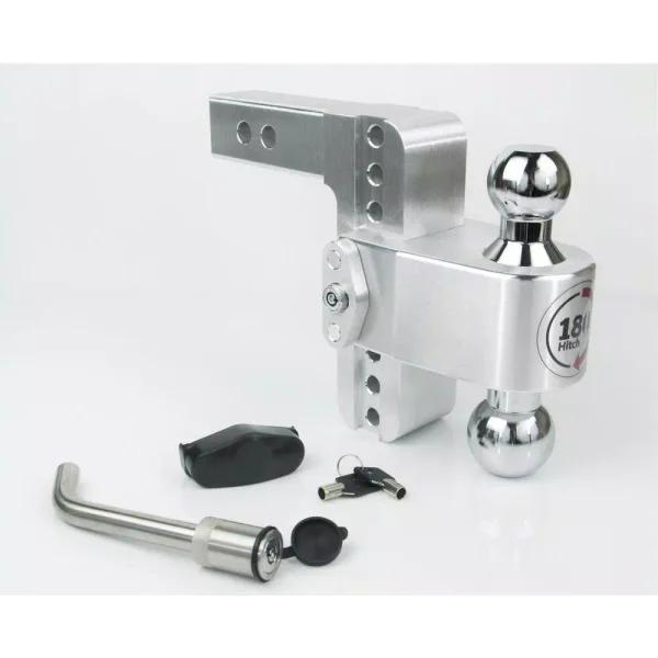 Weigh Safe 180 Hitch by Weigh Safe Chrome Tow Ball Edition Adjustable Ball Mount