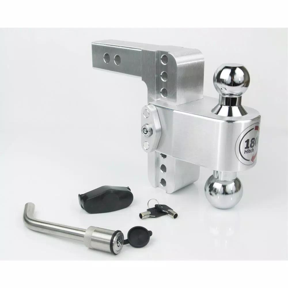 Weigh Safe 180 Hitch by Weigh Safe Chrome Tow Ball Edition Adjustable Ball Mount