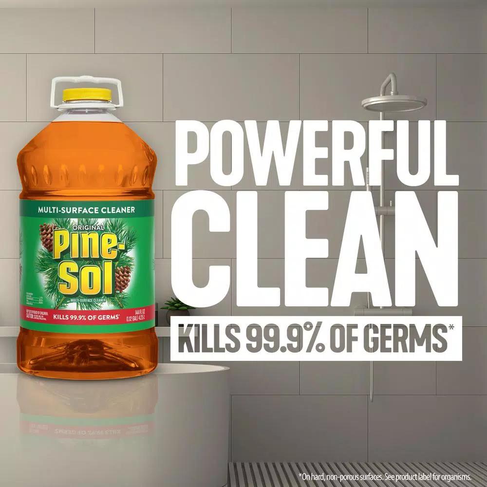 Clorox Disinfecting Bleach and Pine-Sol Original Multi-Surface Cleaner Bundle, 4-Pack