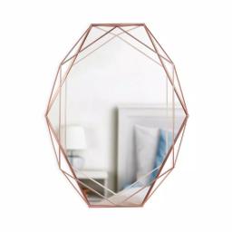 Umbra Prisma Modern Copper Wall Mirror, Metal and Glass Accent Mirror thumbnail 3
