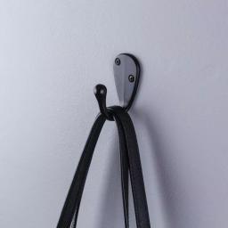 Everbilt Matte Black Single Robe Hook, Light Duty Steel (5-Pack) thumbnail 2