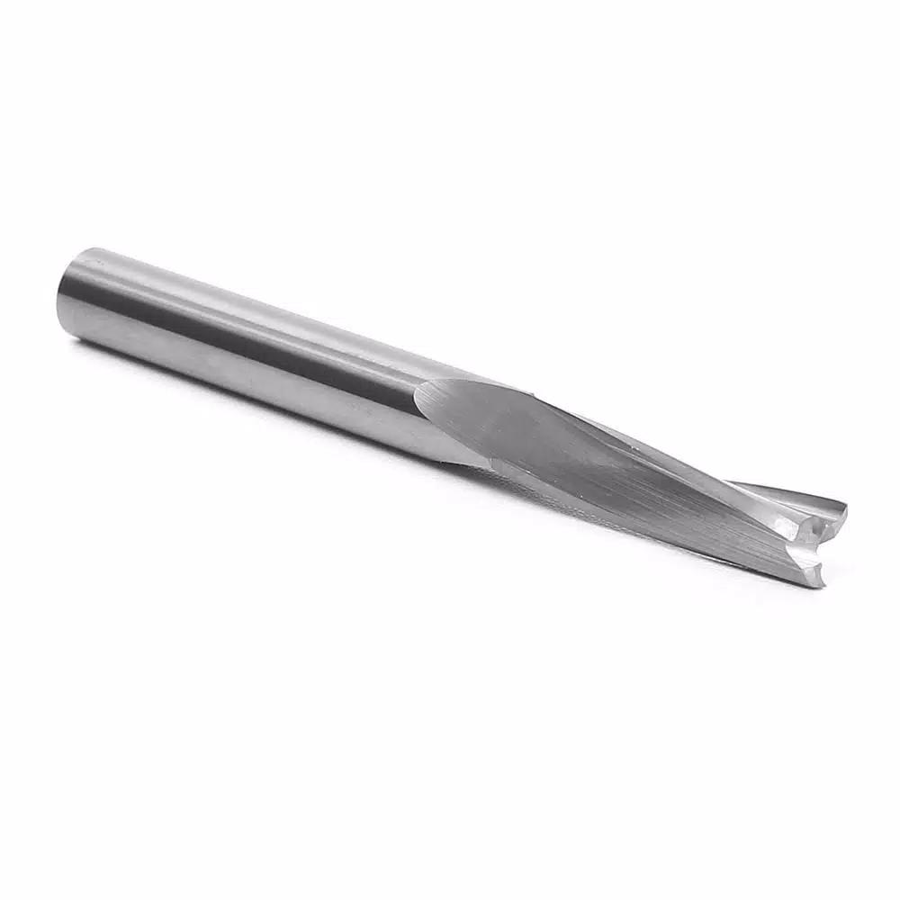 Yonico 1/4 in. 3-Flute Low Helix Upcut Spiral End Mill Solid Carbide CNC Router Bit