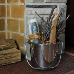 AmeriHome 3-Piece Stainless Steel Bucket Set, Nesting Multi-Purpose Pails thumbnail 3
