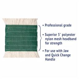 Boardwalk Super Loop Medium Wet Mop Head, 4-Ply Cotton/Synthetic Blend, White, 12/Carton thumbnail 5