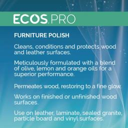 ECOS Pro Furniture Polish, 128 oz. Plant-Based Wood Cleaner and Conditioner thumbnail 4