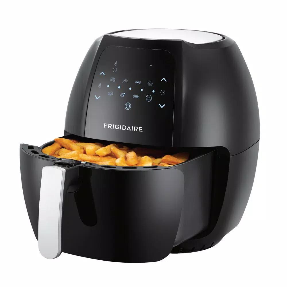 Frigidaire 6.2 Qt. Black Electric Air Fryer with 7 Preset Cooking Menus and LCD Digital Display