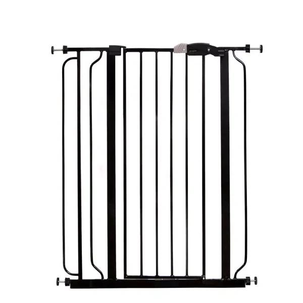 Regalo Easy Step Extra Tall Walk-Through Baby Gate, 41" Black Metal