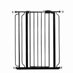 Regalo Easy Step Extra Tall Walk-Through Baby Gate, 41" Black Metal thumbnail 1