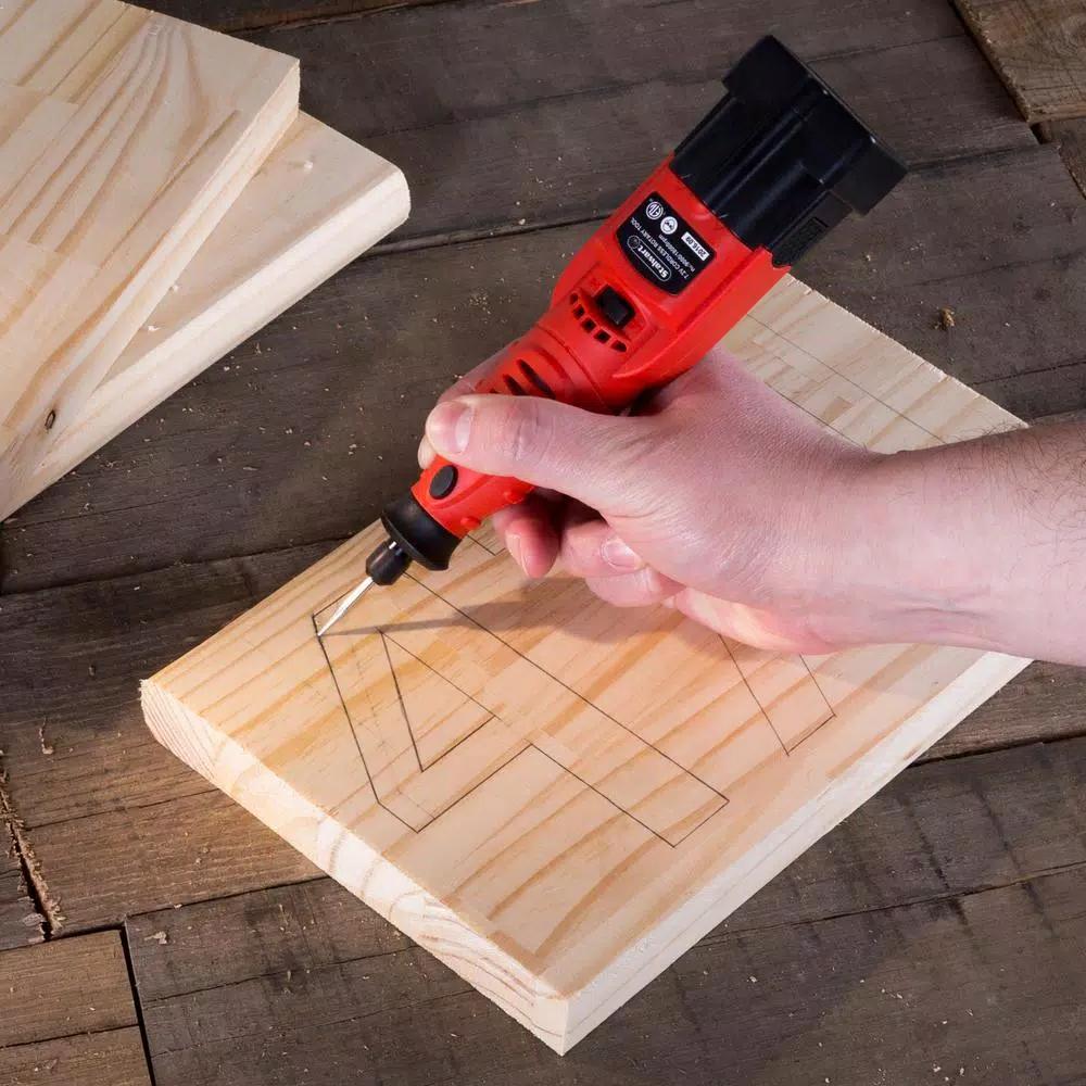Stalwart 7.2V Cordless Rotary Tool Grinder Kit with 35,000 RPM Variable Speed & Accessories