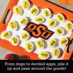 Unbranded Oklahoma State University Serve 'n Score Party Platter, 16 x 12.5-Inch Melamine Serving Tray thumbnail 4
